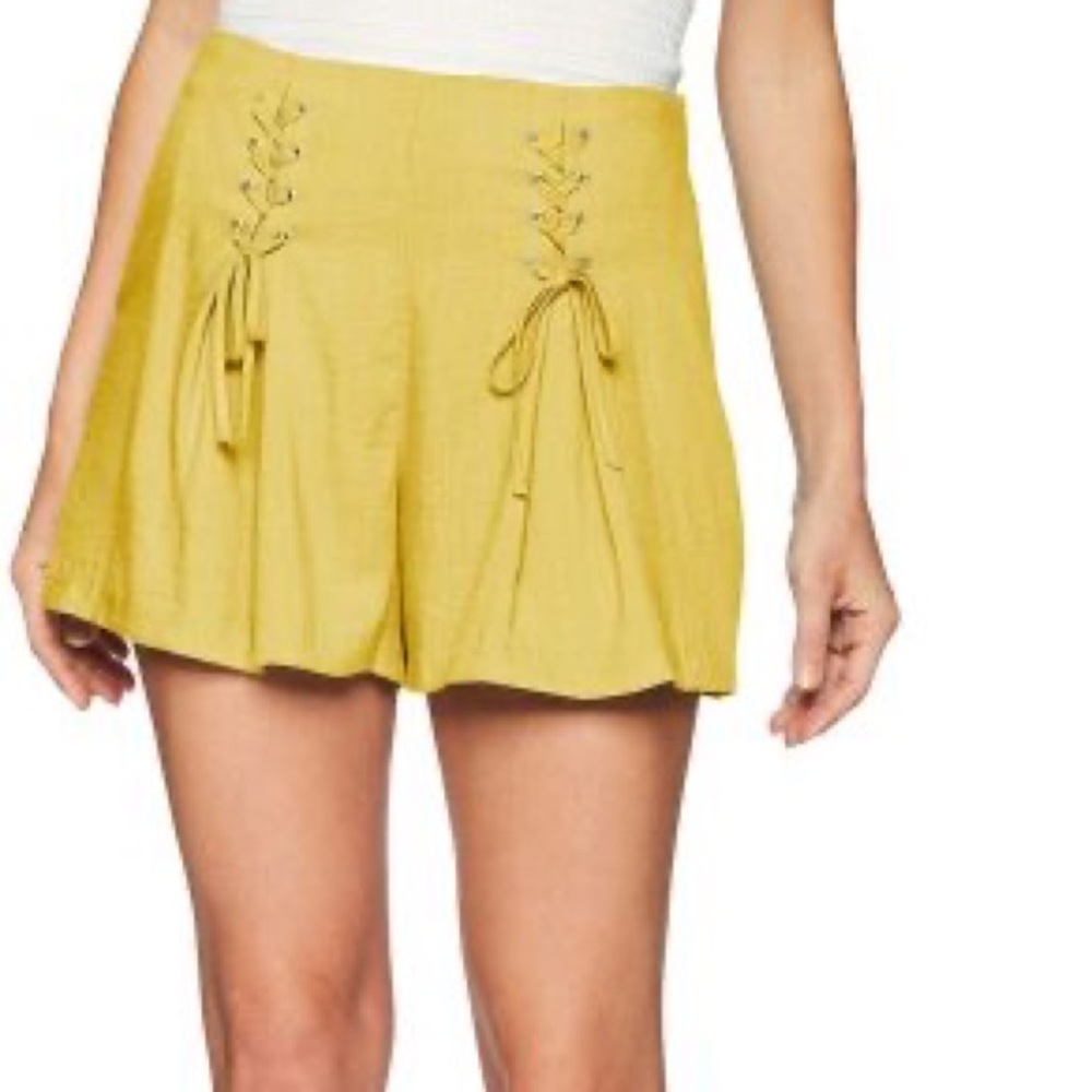 J.O.A Front Lace Up Shorts